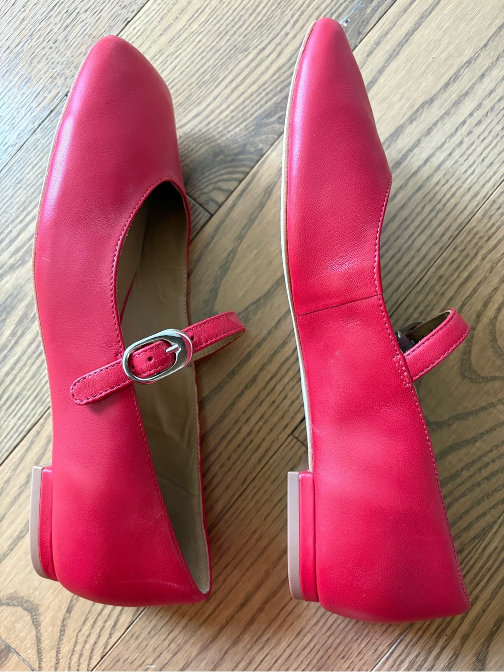 Reformation Melissa Red Mary Jane Flats 7 - Picture 5 of 5